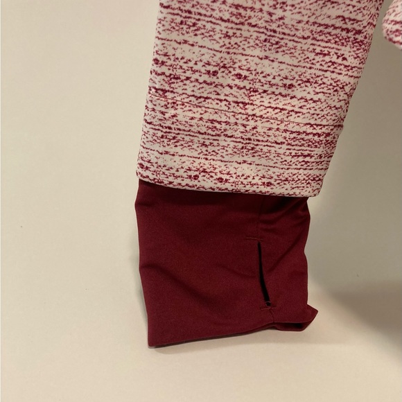 Mondetta Burgundy White Polyester Windbreaker Jacket size M - Picture 4 of 13